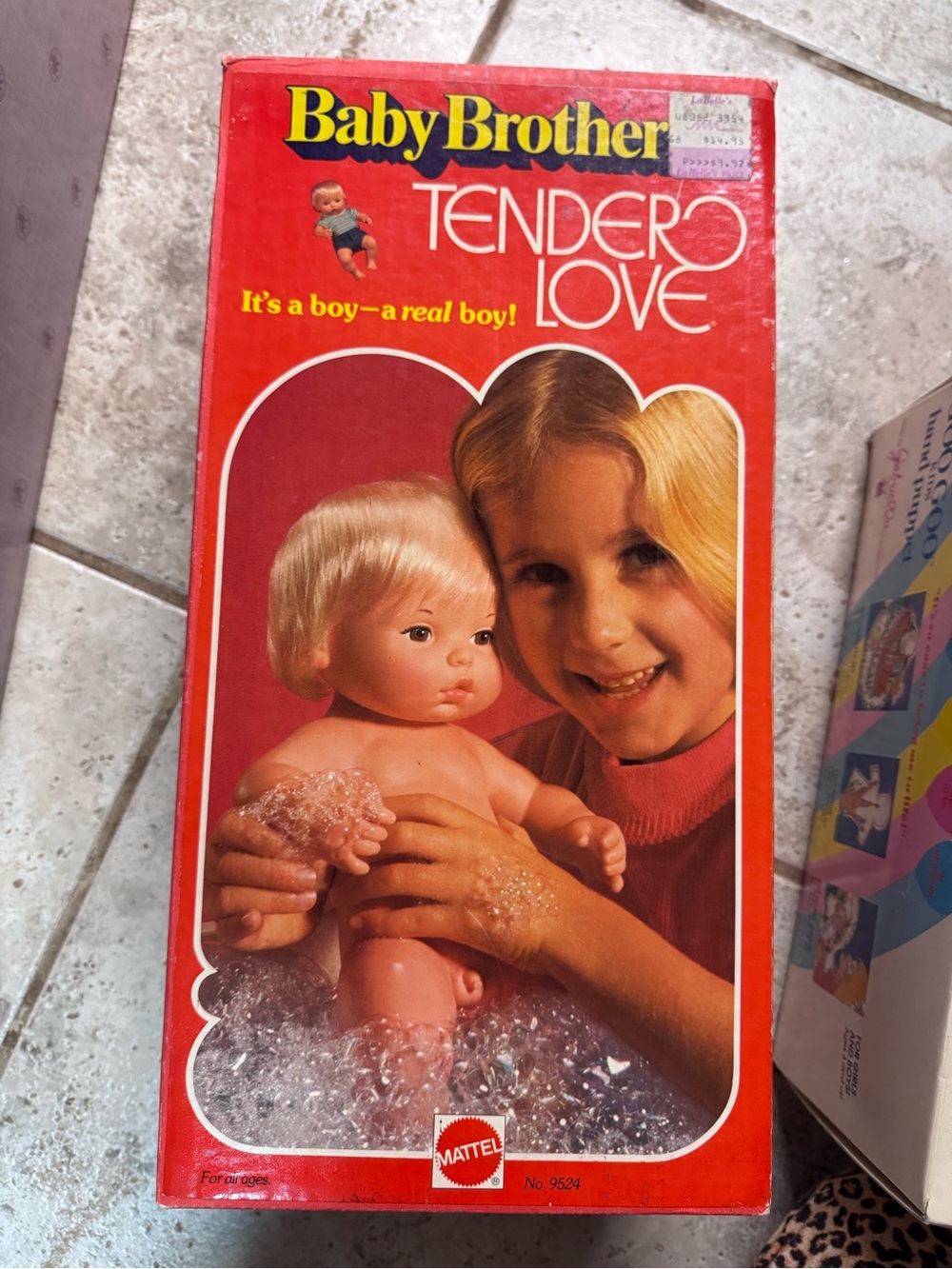 VINTAGE Mattel Baby Brother Tender Love Doll NIB